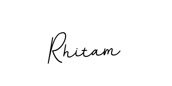 Rhitam stylish signature style. Best Handwritten Sign (BallpointsItalic-DORy9) for my name. Handwritten Signature Collection Ideas for my name Rhitam. Rhitam signature style 11 images and pictures png