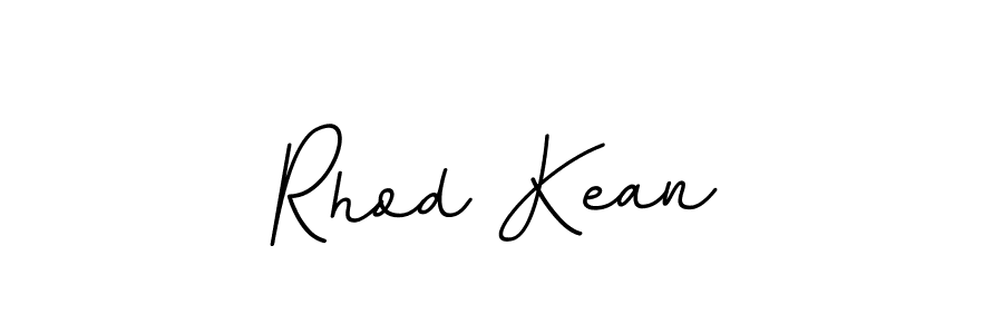How to make Rhod Kean name signature. Use BallpointsItalic-DORy9 style for creating short signs online. This is the latest handwritten sign. Rhod Kean signature style 11 images and pictures png
