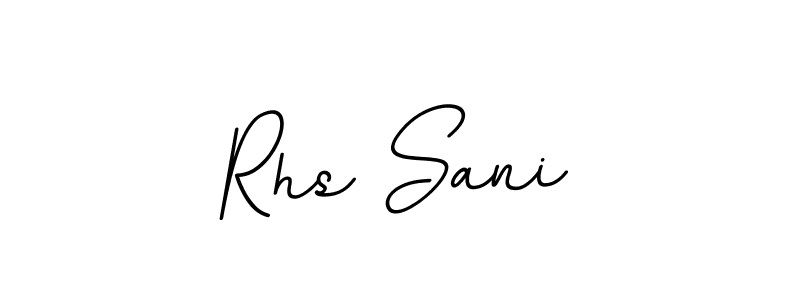 Design your own signature with our free online signature maker. With this signature software, you can create a handwritten (BallpointsItalic-DORy9) signature for name Rhs Sani. Rhs Sani signature style 11 images and pictures png