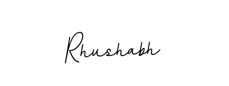 Design your own signature with our free online signature maker. With this signature software, you can create a handwritten (BallpointsItalic-DORy9) signature for name Rhushabh. Rhushabh signature style 11 images and pictures png