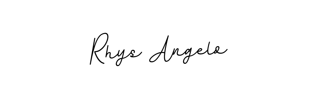 Create a beautiful signature design for name Rhys Angelo. With this signature (BallpointsItalic-DORy9) fonts, you can make a handwritten signature for free. Rhys Angelo signature style 11 images and pictures png
