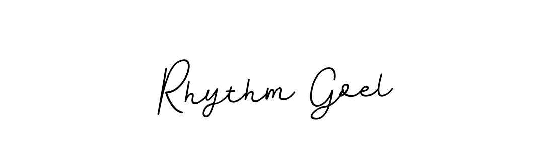 Make a beautiful signature design for name Rhythm Goel. With this signature (BallpointsItalic-DORy9) style, you can create a handwritten signature for free. Rhythm Goel signature style 11 images and pictures png