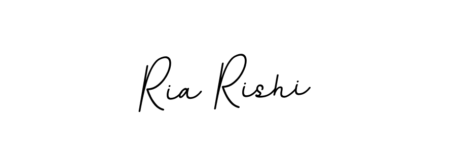 How to make Ria Rishi name signature. Use BallpointsItalic-DORy9 style for creating short signs online. This is the latest handwritten sign. Ria Rishi signature style 11 images and pictures png