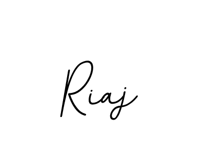 Create a beautiful signature design for name Riaj. With this signature (BallpointsItalic-DORy9) fonts, you can make a handwritten signature for free. Riaj signature style 11 images and pictures png