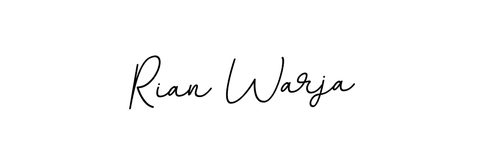 It looks lik you need a new signature style for name Rian Warja. Design unique handwritten (BallpointsItalic-DORy9) signature with our free signature maker in just a few clicks. Rian Warja signature style 11 images and pictures png