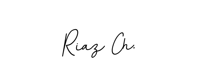 How to make Riaz Ch. name signature. Use BallpointsItalic-DORy9 style for creating short signs online. This is the latest handwritten sign. Riaz Ch. signature style 11 images and pictures png