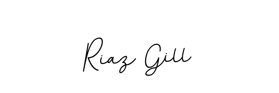 Create a beautiful signature design for name Riaz Gill. With this signature (BallpointsItalic-DORy9) fonts, you can make a handwritten signature for free. Riaz Gill signature style 11 images and pictures png