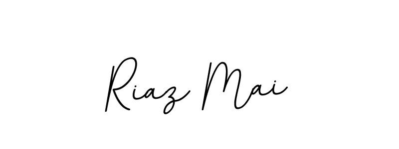 Use a signature maker to create a handwritten signature online. With this signature software, you can design (BallpointsItalic-DORy9) your own signature for name Riaz Mai. Riaz Mai signature style 11 images and pictures png