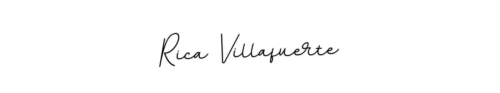 Use a signature maker to create a handwritten signature online. With this signature software, you can design (BallpointsItalic-DORy9) your own signature for name Rica Villafuerte. Rica Villafuerte signature style 11 images and pictures png