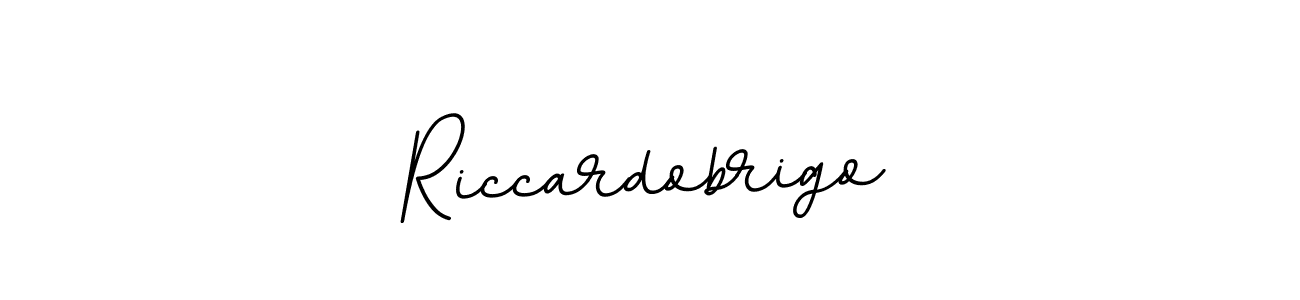 if you are searching for the best signature style for your name Riccardobrigo. so please give up your signature search. here we have designed multiple signature styles  using BallpointsItalic-DORy9. Riccardobrigo signature style 11 images and pictures png