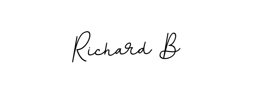 The best way (BallpointsItalic-DORy9) to make a short signature is to pick only two or three words in your name. The name Richard B include a total of six letters. For converting this name. Richard B signature style 11 images and pictures png