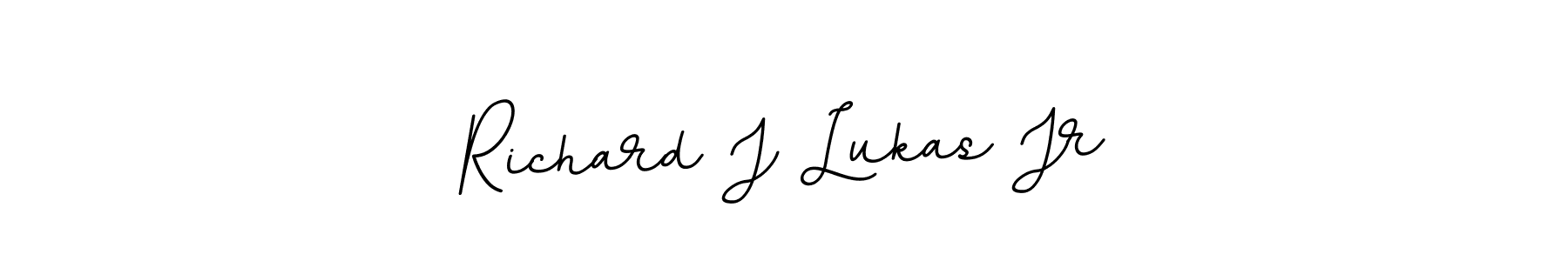 Richard J Lukas Jr stylish signature style. Best Handwritten Sign (BallpointsItalic-DORy9) for my name. Handwritten Signature Collection Ideas for my name Richard J Lukas Jr. Richard J Lukas Jr signature style 11 images and pictures png