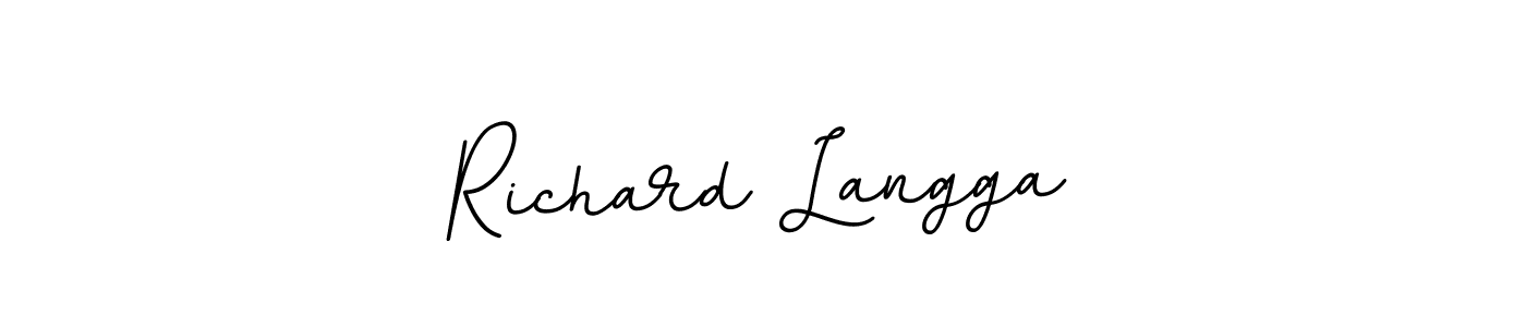This is the best signature style for the Richard Langga name. Also you like these signature font (BallpointsItalic-DORy9). Mix name signature. Richard Langga signature style 11 images and pictures png