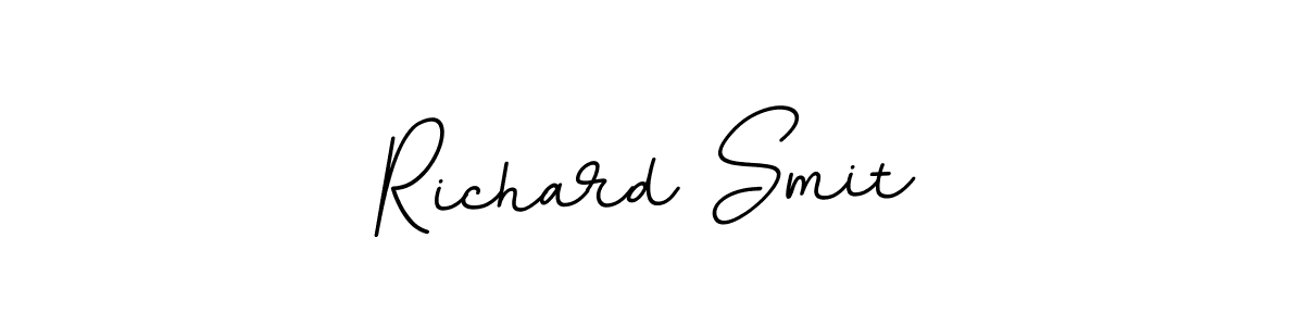 Use a signature maker to create a handwritten signature online. With this signature software, you can design (BallpointsItalic-DORy9) your own signature for name Richard Smit. Richard Smit signature style 11 images and pictures png