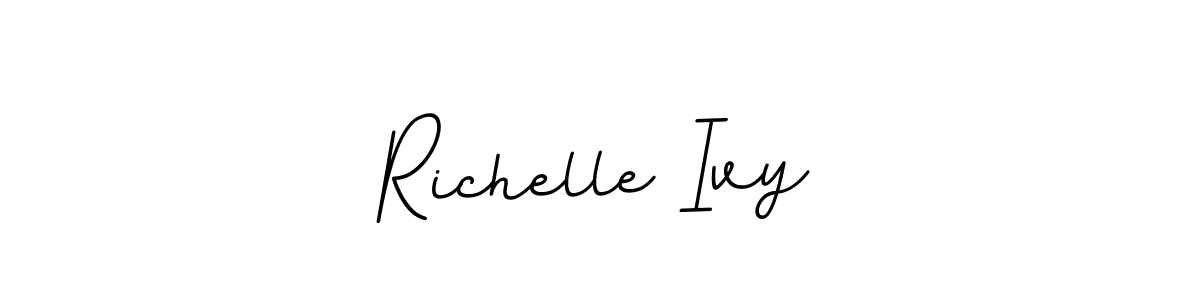 It looks lik you need a new signature style for name Richelle Ivy. Design unique handwritten (BallpointsItalic-DORy9) signature with our free signature maker in just a few clicks. Richelle Ivy signature style 11 images and pictures png