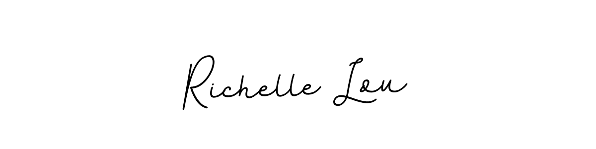 Similarly BallpointsItalic-DORy9 is the best handwritten signature design. Signature creator online .You can use it as an online autograph creator for name Richelle Lou. Richelle Lou signature style 11 images and pictures png