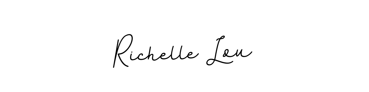 Also we have Richelle Lou name is the best signature style. Create professional handwritten signature collection using BallpointsItalic-DORy9 autograph style. Richelle Lou signature style 11 images and pictures png