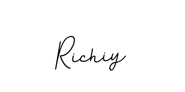 The best way (BallpointsItalic-DORy9) to make a short signature is to pick only two or three words in your name. The name Richiy include a total of six letters. For converting this name. Richiy signature style 11 images and pictures png