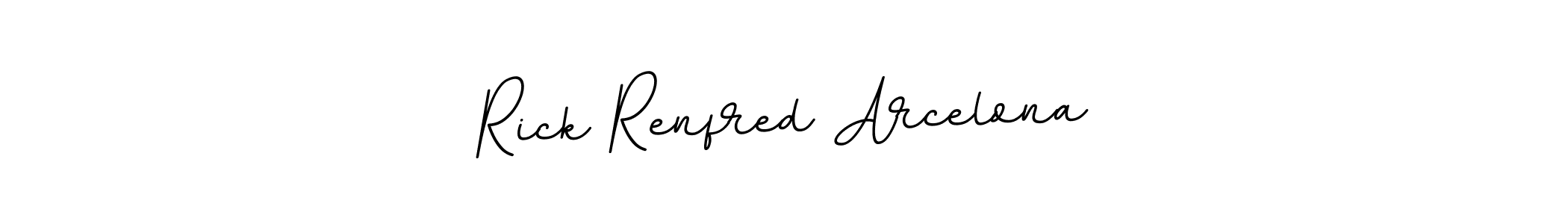 You should practise on your own different ways (BallpointsItalic-DORy9) to write your name (Rick Renfred Arcelona) in signature. don't let someone else do it for you. Rick Renfred Arcelona signature style 11 images and pictures png