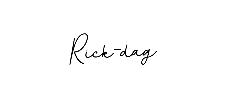 Design your own signature with our free online signature maker. With this signature software, you can create a handwritten (BallpointsItalic-DORy9) signature for name Rick-dag. Rick-dag signature style 11 images and pictures png
