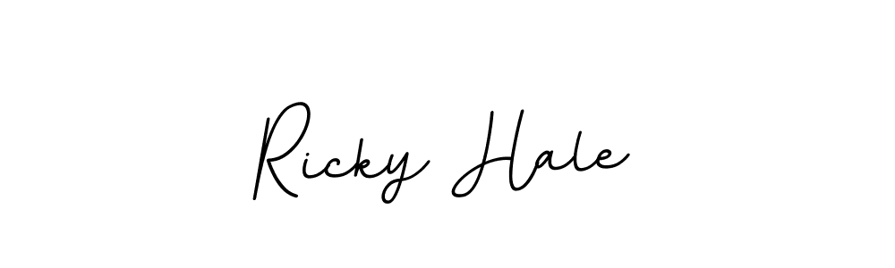 Make a beautiful signature design for name Ricky Hale. With this signature (BallpointsItalic-DORy9) style, you can create a handwritten signature for free. Ricky Hale signature style 11 images and pictures png