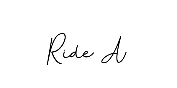 The best way (BallpointsItalic-DORy9) to make a short signature is to pick only two or three words in your name. The name Ride A include a total of six letters. For converting this name. Ride A signature style 11 images and pictures png