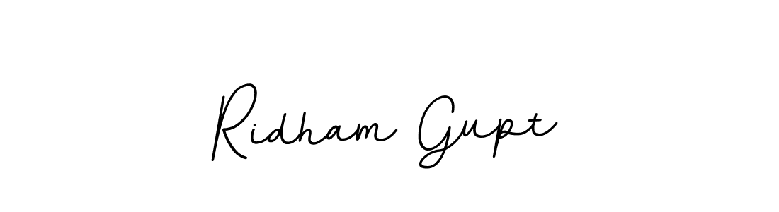 You should practise on your own different ways (BallpointsItalic-DORy9) to write your name (Ridham Gupt) in signature. don't let someone else do it for you. Ridham Gupt signature style 11 images and pictures png