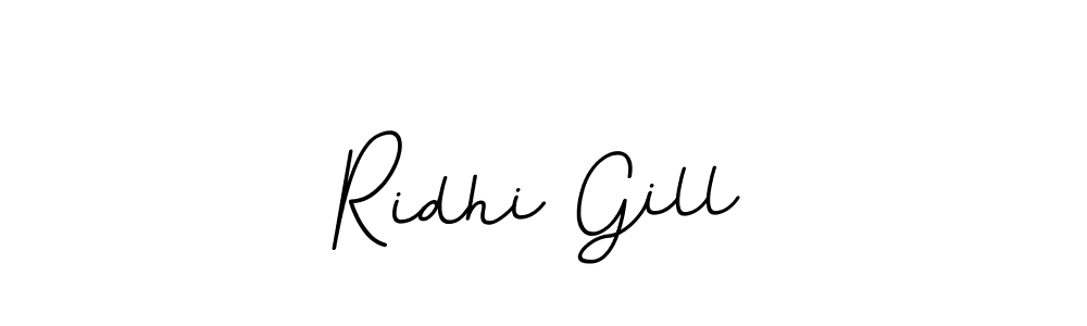 The best way (BallpointsItalic-DORy9) to make a short signature is to pick only two or three words in your name. The name Ridhi Gill include a total of six letters. For converting this name. Ridhi Gill signature style 11 images and pictures png