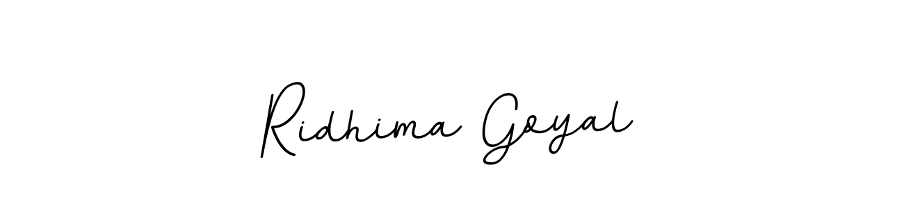 You should practise on your own different ways (BallpointsItalic-DORy9) to write your name (Ridhima Goyal) in signature. don't let someone else do it for you. Ridhima Goyal signature style 11 images and pictures png