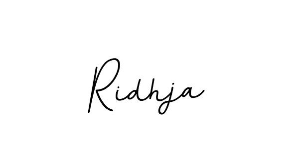 Make a beautiful signature design for name Ridhja. With this signature (BallpointsItalic-DORy9) style, you can create a handwritten signature for free. Ridhja signature style 11 images and pictures png