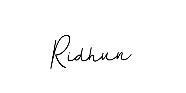 Design your own signature with our free online signature maker. With this signature software, you can create a handwritten (BallpointsItalic-DORy9) signature for name Ridhun. Ridhun signature style 11 images and pictures png