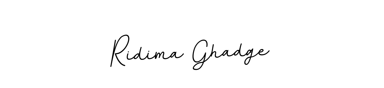 Design your own signature with our free online signature maker. With this signature software, you can create a handwritten (BallpointsItalic-DORy9) signature for name Ridima Ghadge. Ridima Ghadge signature style 11 images and pictures png