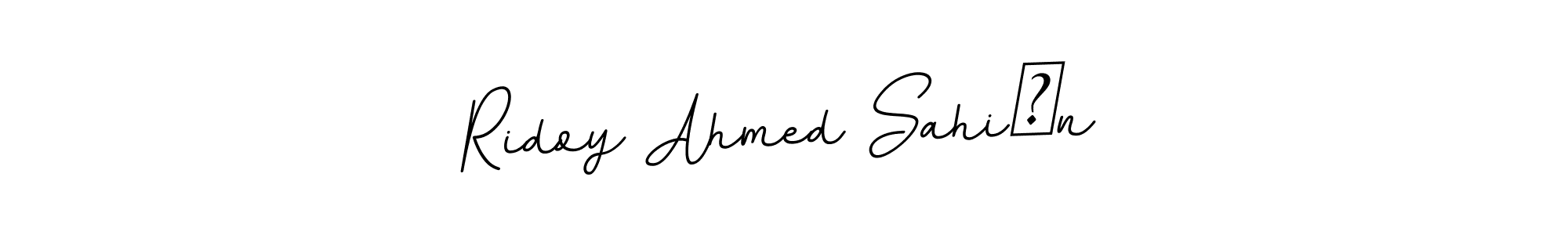 Create a beautiful signature design for name Ridoy Ahmed Sahi♥n. With this signature (BallpointsItalic-DORy9) fonts, you can make a handwritten signature for free. Ridoy Ahmed Sahi♥n signature style 11 images and pictures png