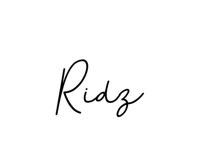 Make a beautiful signature design for name Ridz. With this signature (BallpointsItalic-DORy9) style, you can create a handwritten signature for free. Ridz signature style 11 images and pictures png