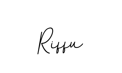 Make a beautiful signature design for name Riffu. With this signature (BallpointsItalic-DORy9) style, you can create a handwritten signature for free. Riffu signature style 11 images and pictures png