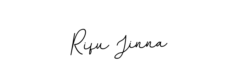 Use a signature maker to create a handwritten signature online. With this signature software, you can design (BallpointsItalic-DORy9) your own signature for name Rifu Jinna. Rifu Jinna signature style 11 images and pictures png