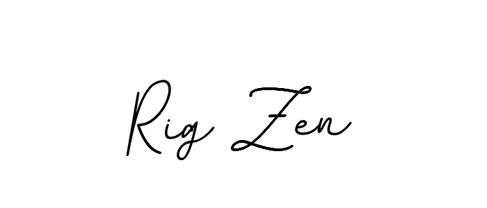 The best way (BallpointsItalic-DORy9) to make a short signature is to pick only two or three words in your name. The name Rig Zen include a total of six letters. For converting this name. Rig Zen signature style 11 images and pictures png