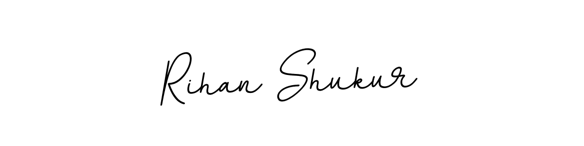 Use a signature maker to create a handwritten signature online. With this signature software, you can design (BallpointsItalic-DORy9) your own signature for name Rihan Shukur. Rihan Shukur signature style 11 images and pictures png