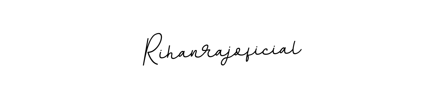 Create a beautiful signature design for name Rihanrajoficial. With this signature (BallpointsItalic-DORy9) fonts, you can make a handwritten signature for free. Rihanrajoficial signature style 11 images and pictures png