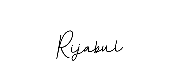 Design your own signature with our free online signature maker. With this signature software, you can create a handwritten (BallpointsItalic-DORy9) signature for name Rijabul. Rijabul signature style 11 images and pictures png