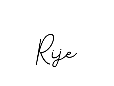 Make a beautiful signature design for name Rije. With this signature (BallpointsItalic-DORy9) style, you can create a handwritten signature for free. Rije signature style 11 images and pictures png
