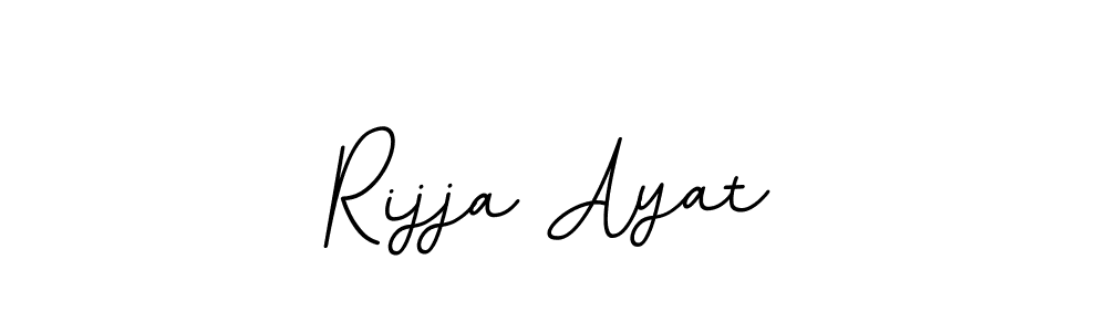 Make a beautiful signature design for name Rijja Ayat. With this signature (BallpointsItalic-DORy9) style, you can create a handwritten signature for free. Rijja Ayat signature style 11 images and pictures png