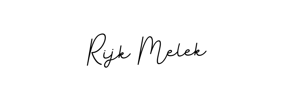 Rijk Melek stylish signature style. Best Handwritten Sign (BallpointsItalic-DORy9) for my name. Handwritten Signature Collection Ideas for my name Rijk Melek. Rijk Melek signature style 11 images and pictures png