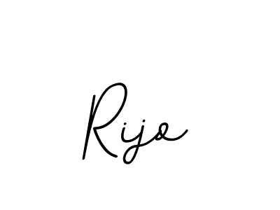 Rijo stylish signature style. Best Handwritten Sign (BallpointsItalic-DORy9) for my name. Handwritten Signature Collection Ideas for my name Rijo. Rijo signature style 11 images and pictures png