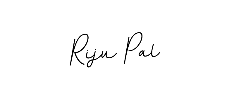 How to make Riju Pal name signature. Use BallpointsItalic-DORy9 style for creating short signs online. This is the latest handwritten sign. Riju Pal signature style 11 images and pictures png