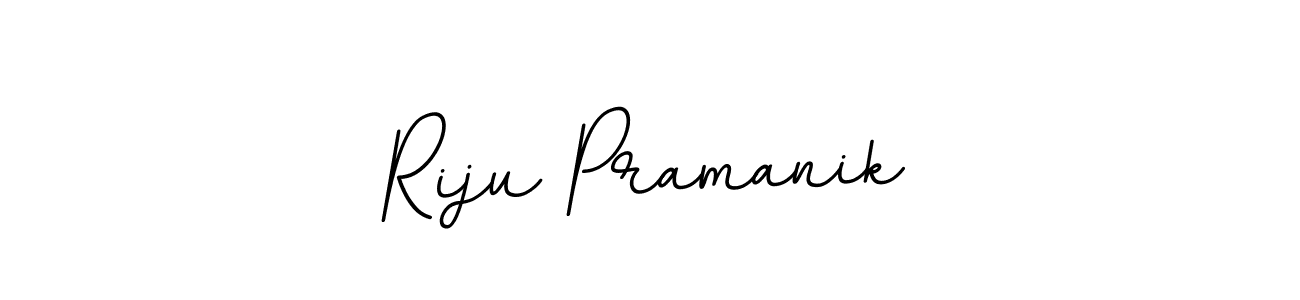 Create a beautiful signature design for name Riju Pramanik. With this signature (BallpointsItalic-DORy9) fonts, you can make a handwritten signature for free. Riju Pramanik signature style 11 images and pictures png