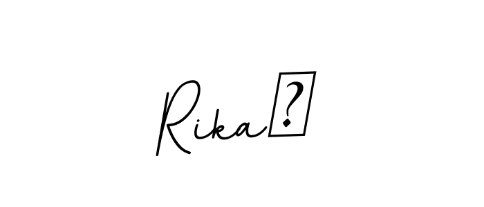 Make a beautiful signature design for name Rika❤. Use this online signature maker to create a handwritten signature for free. Rika❤ signature style 11 images and pictures png