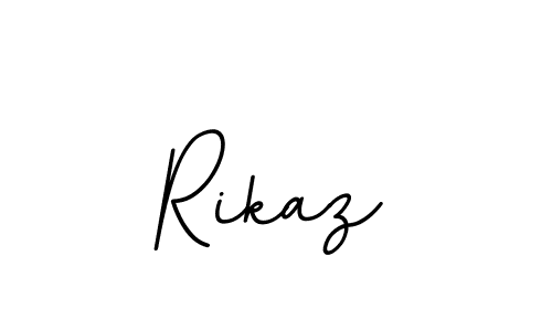 Make a beautiful signature design for name Rikaz. With this signature (BallpointsItalic-DORy9) style, you can create a handwritten signature for free. Rikaz signature style 11 images and pictures png