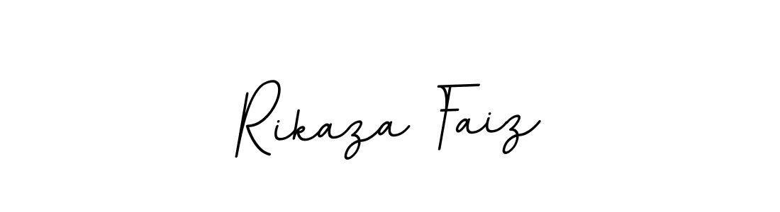 Design your own signature with our free online signature maker. With this signature software, you can create a handwritten (BallpointsItalic-DORy9) signature for name Rikaza Faiz. Rikaza Faiz signature style 11 images and pictures png