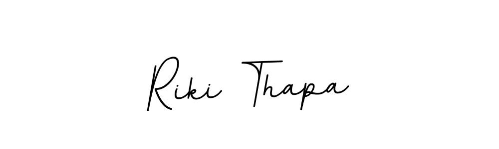 Create a beautiful signature design for name Riki Thapa. With this signature (BallpointsItalic-DORy9) fonts, you can make a handwritten signature for free. Riki Thapa signature style 11 images and pictures png